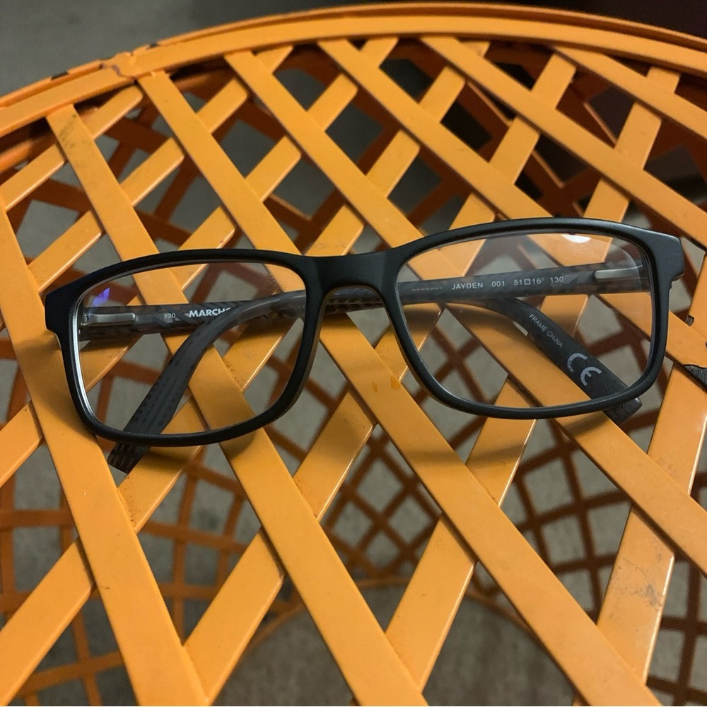 MARCHON NYC JUNIOR KIDS JAYDEN 001 51/16/130 BLACK GRAY FLEX HINGE EYEGLASS